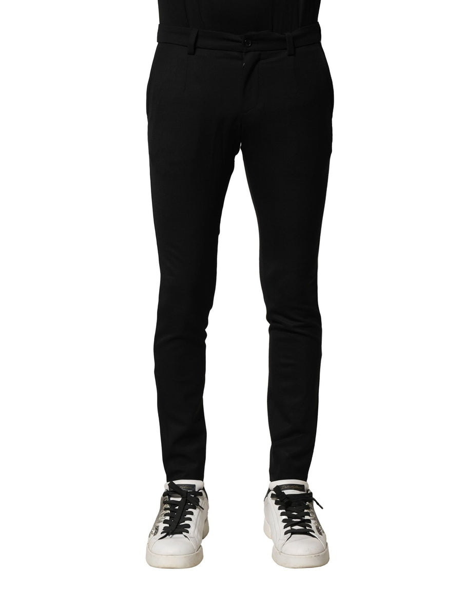 Dolce & Gabbana 86% Virgin Wool trousers in black