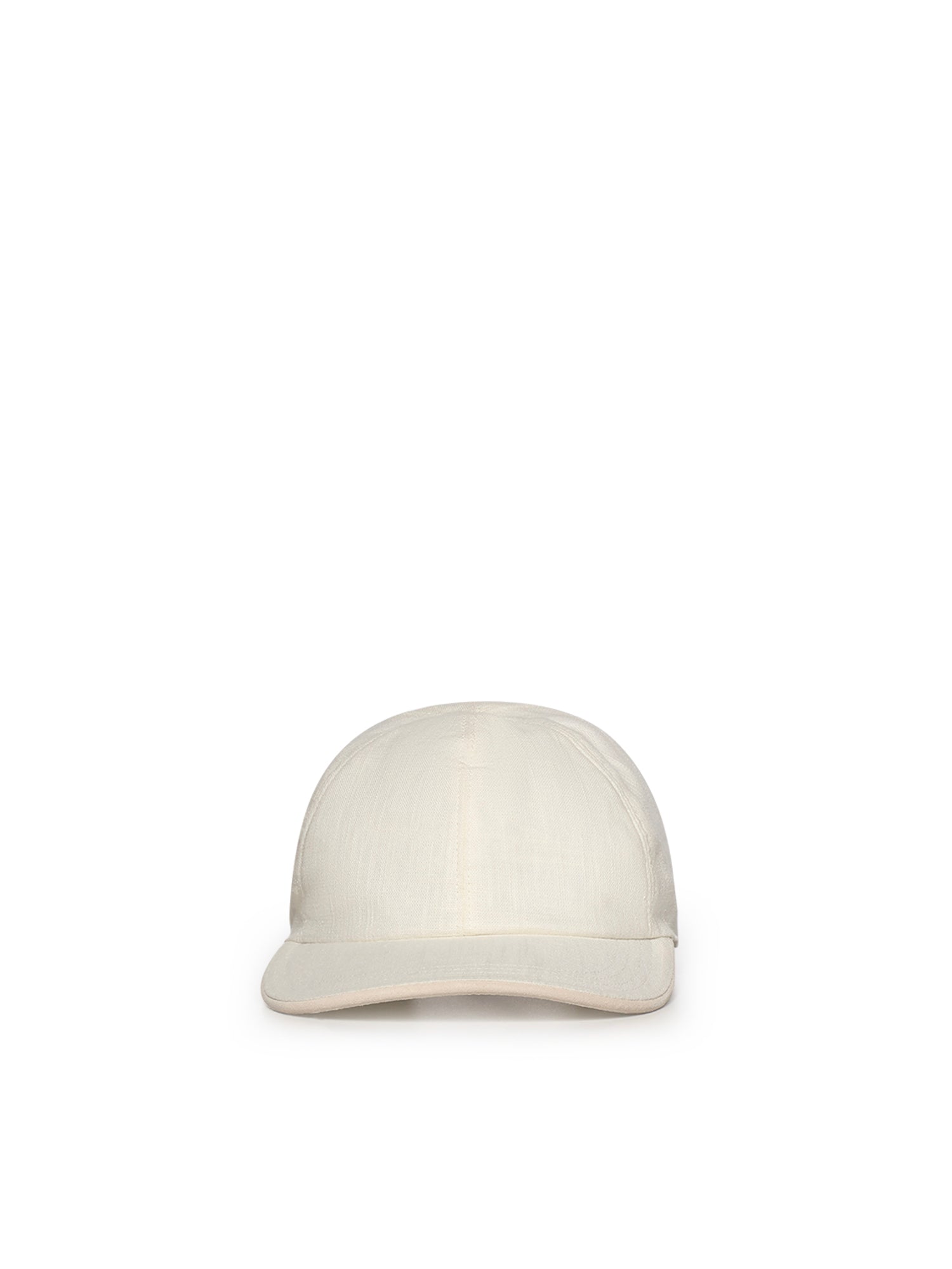 Eleventy Hats White And Beige Linen Cotton