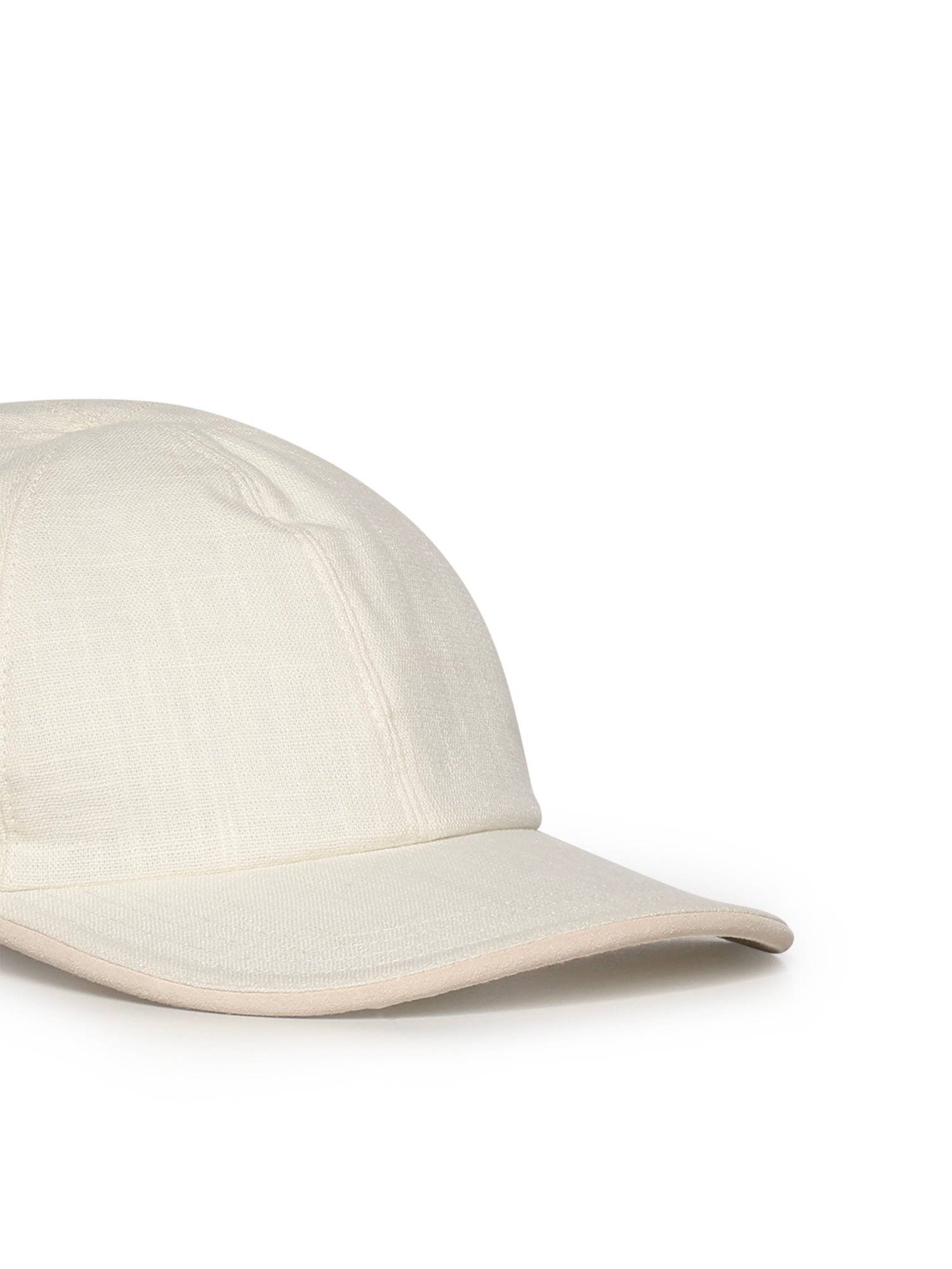 Eleventy Hats White And Beige Linen Cotton