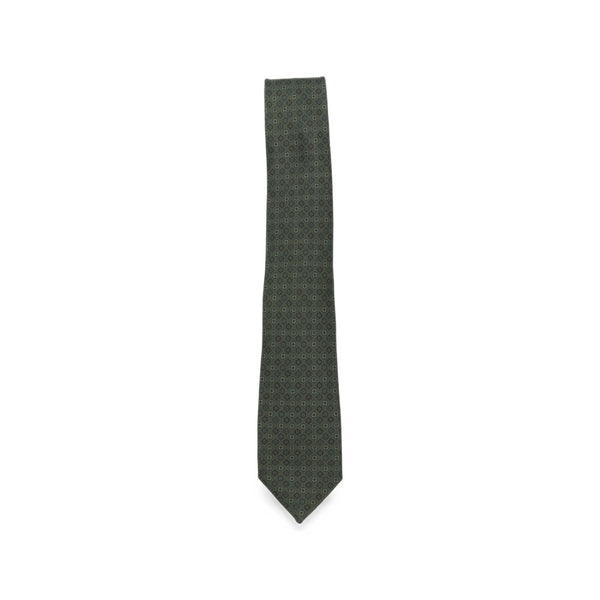 Silk Tie Olive Green Ties & Bow