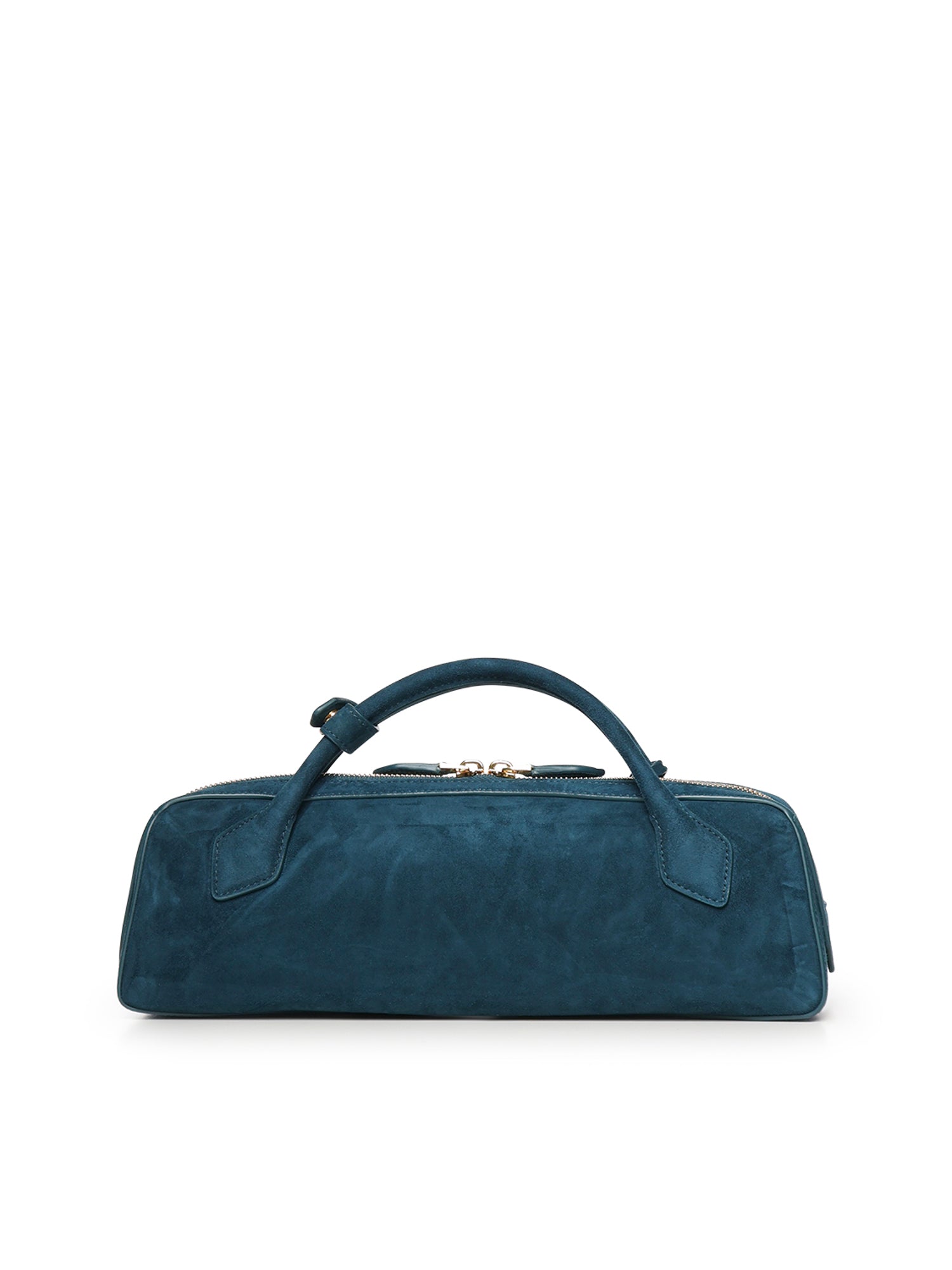 Alaia Bags Bleu Paon Goatskin Suede