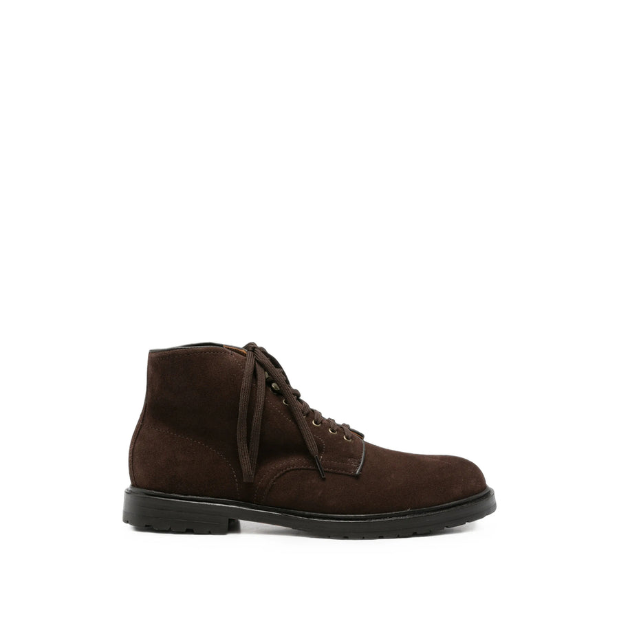 Suede Lace-Up Shoes Wilson Brown Calf Sneaker