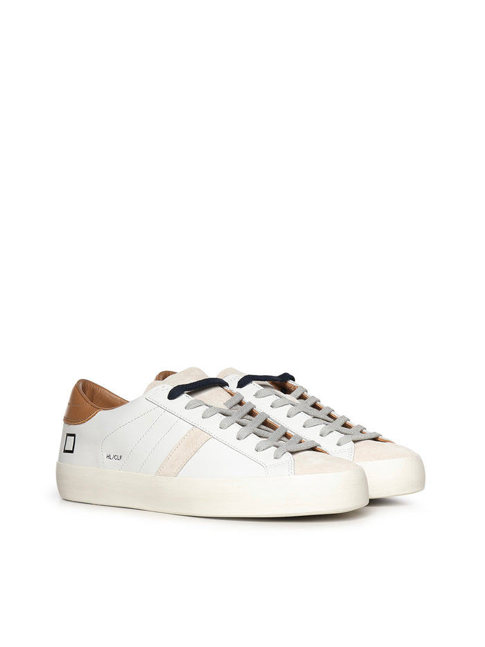 D.A.T.E. Sneakers White/tan Cowskin