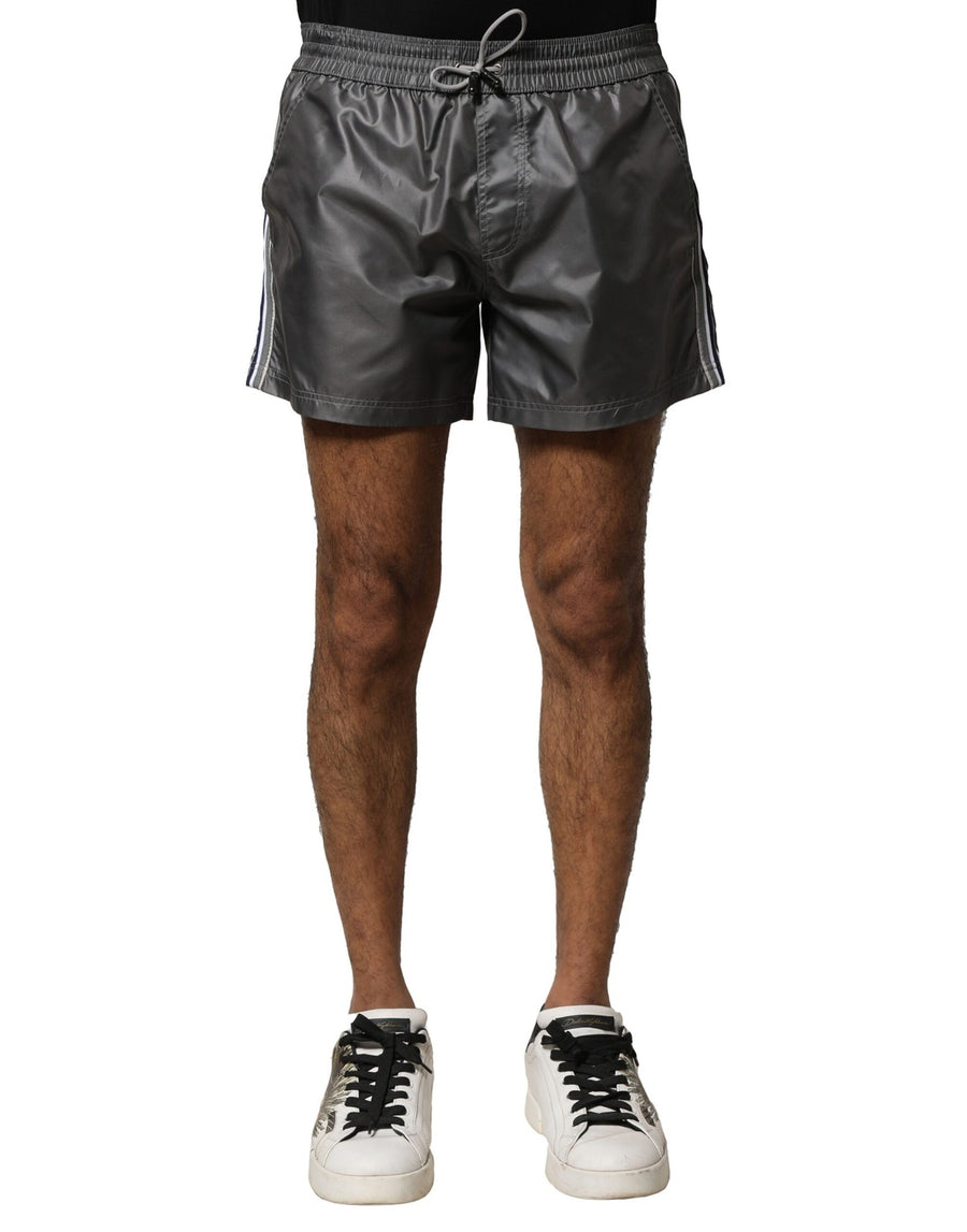 Dolce & Gabbana 100% Polyester bermuda shorts in gray