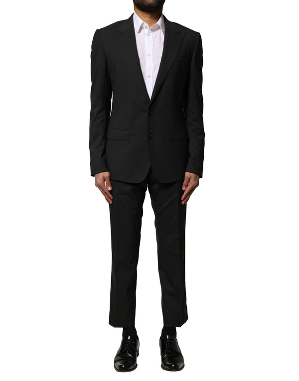 Dolce & Gabbana 97% Virgin Wool 3% Elastane; Lining: 70% Viscose 30% Cupro suit in black