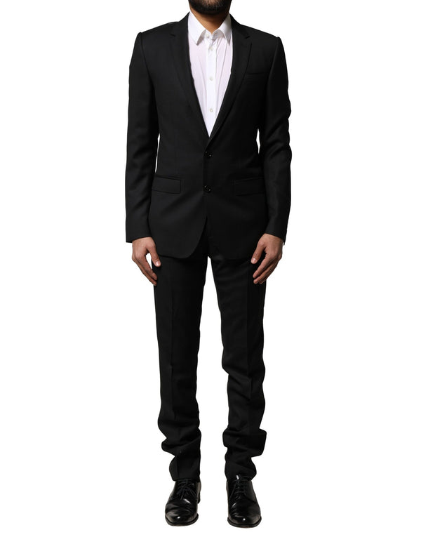 Dolce & Gabbana 88% Virgin Wool 12% Silk (Shell) pant suit in black