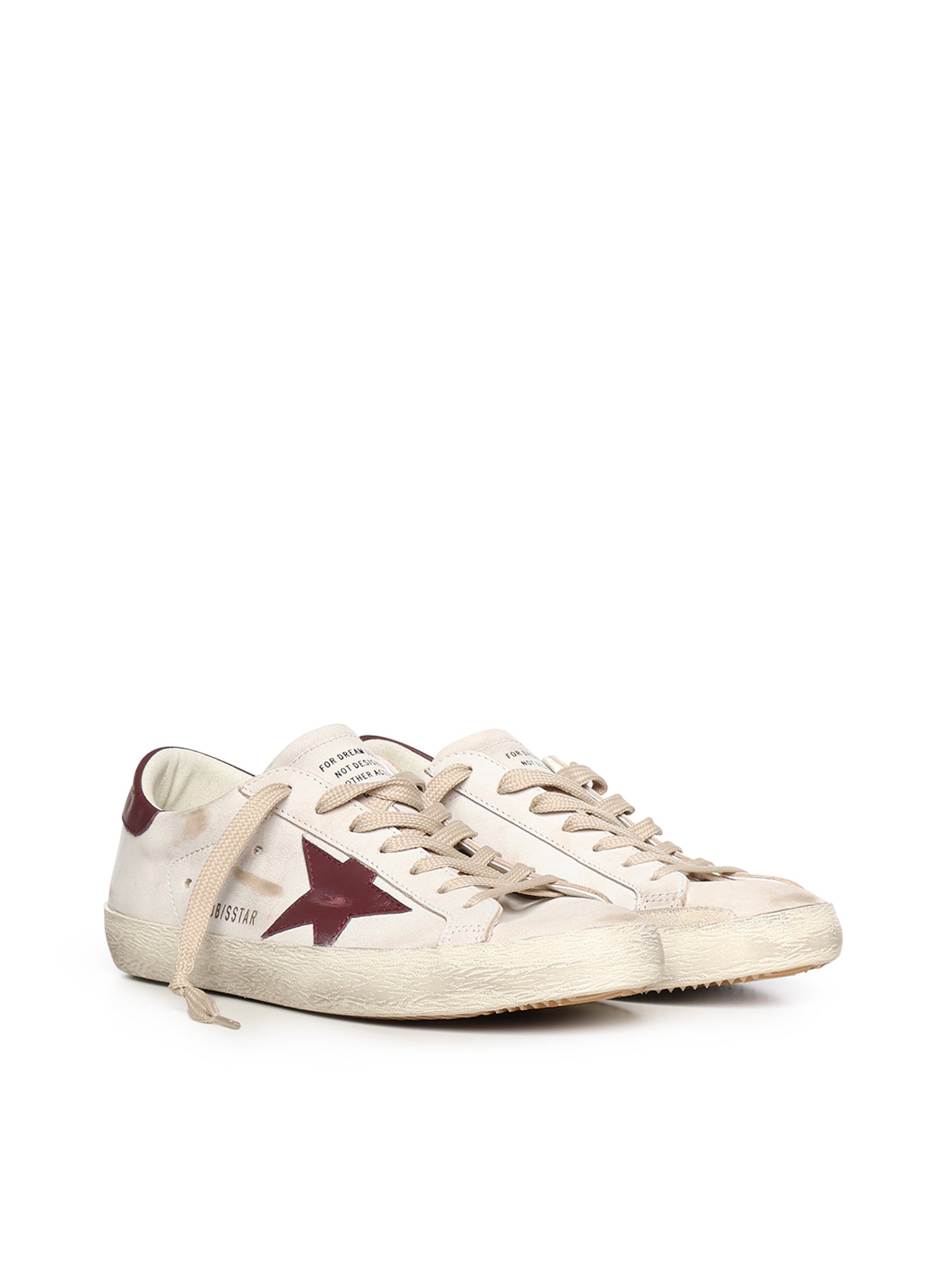 Golden Goose Sneakers White/bordeaux Cowskin