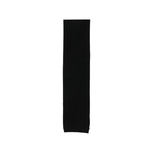 Cashmere Ribbed Scarf Black
