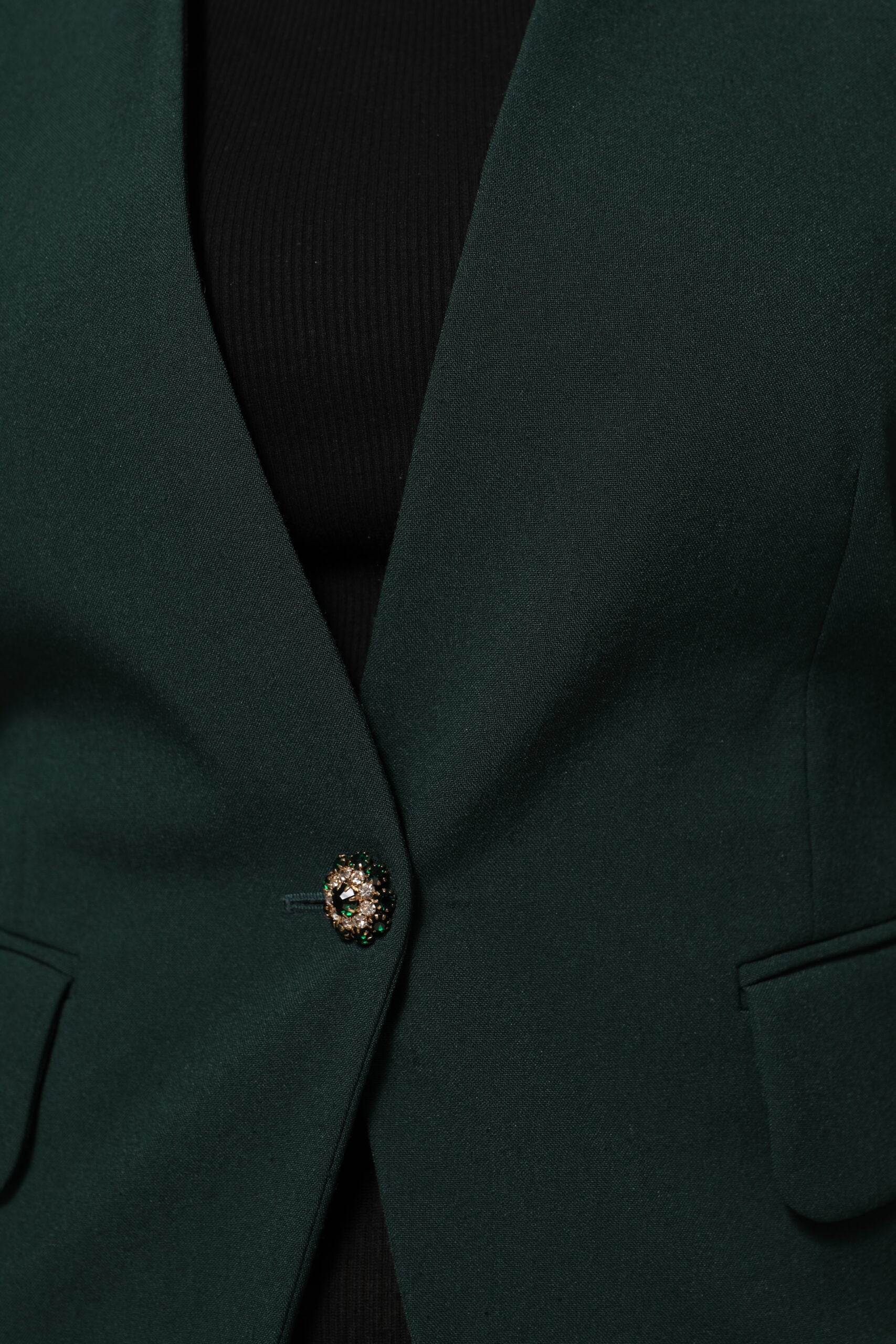 Maison Margiela 100% Polyester blazer in green — view 6