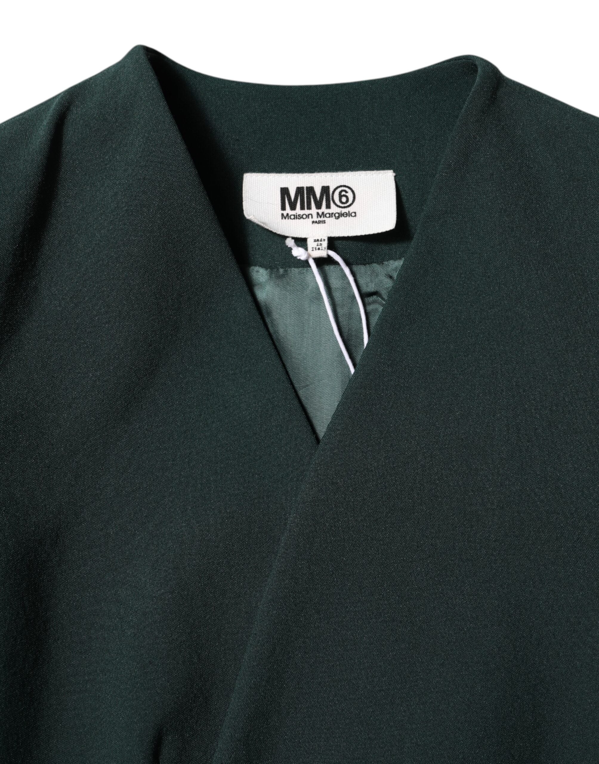 Maison Margiela 100% Polyester blazer in green — view 7