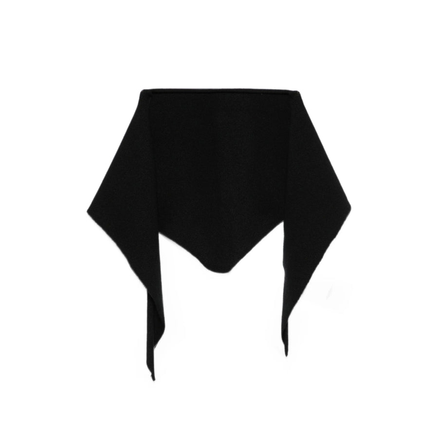 Triangular Scarf Black Cashmere