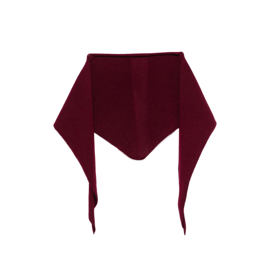 Triangular Cashmere Scarf Purple