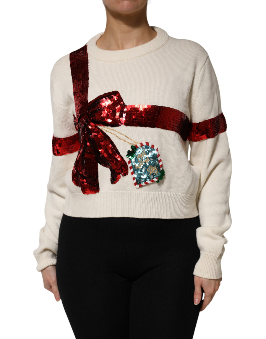 Dolce & Gabbana 100% Cashmere sweater in white