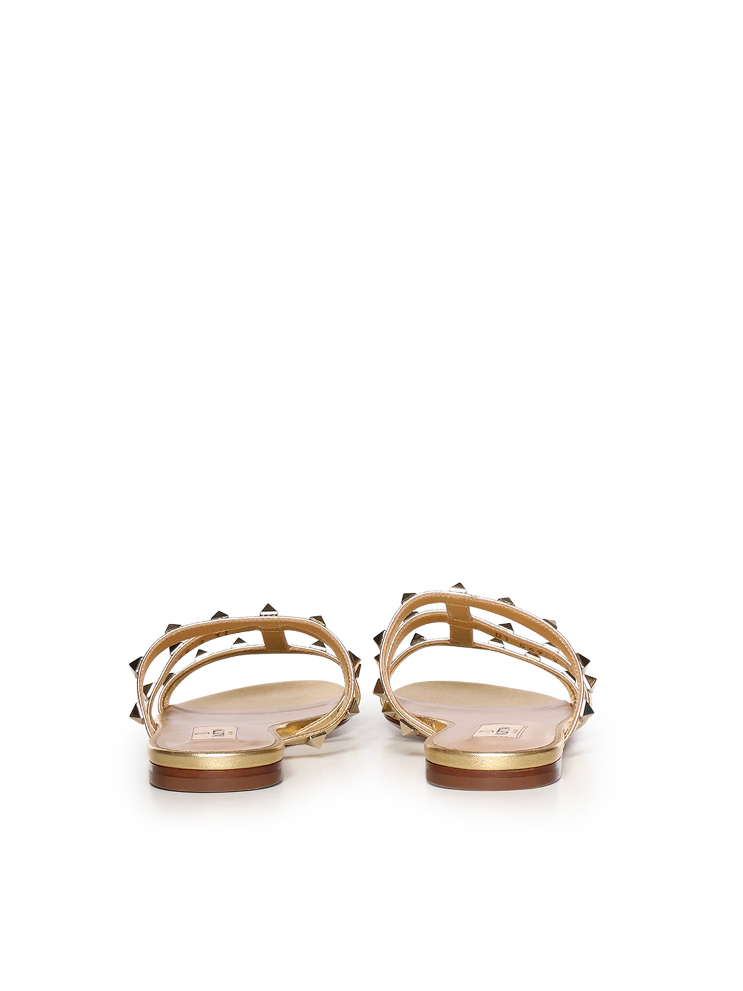 Valentino Garavani Sandals Antique Brass Lambskin