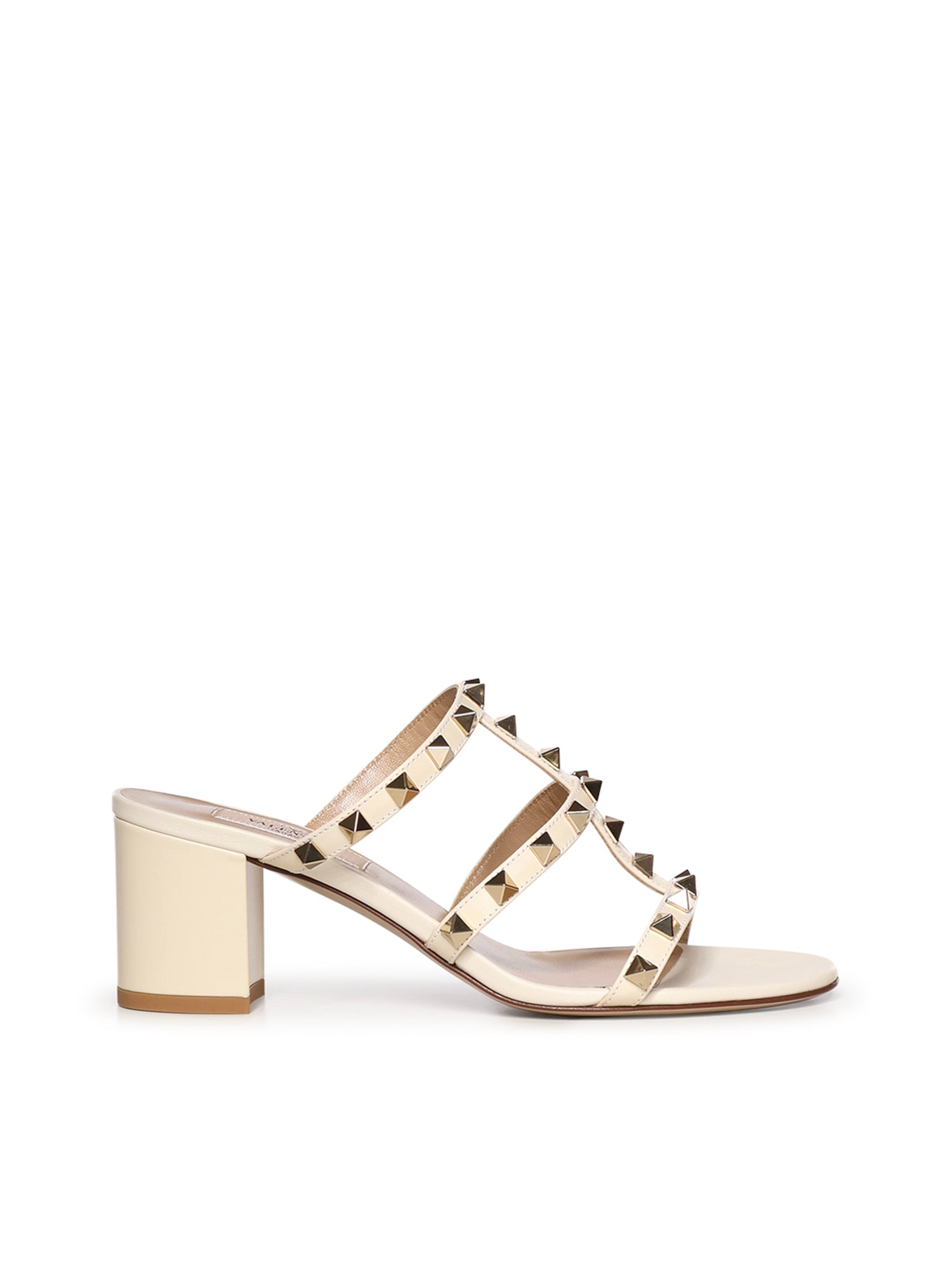 Valentino Garavani Sandals Light Ivory Calfskin