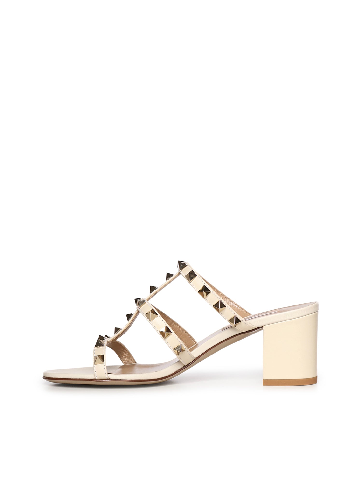 Valentino Garavani Sandals Light Ivory Calfskin