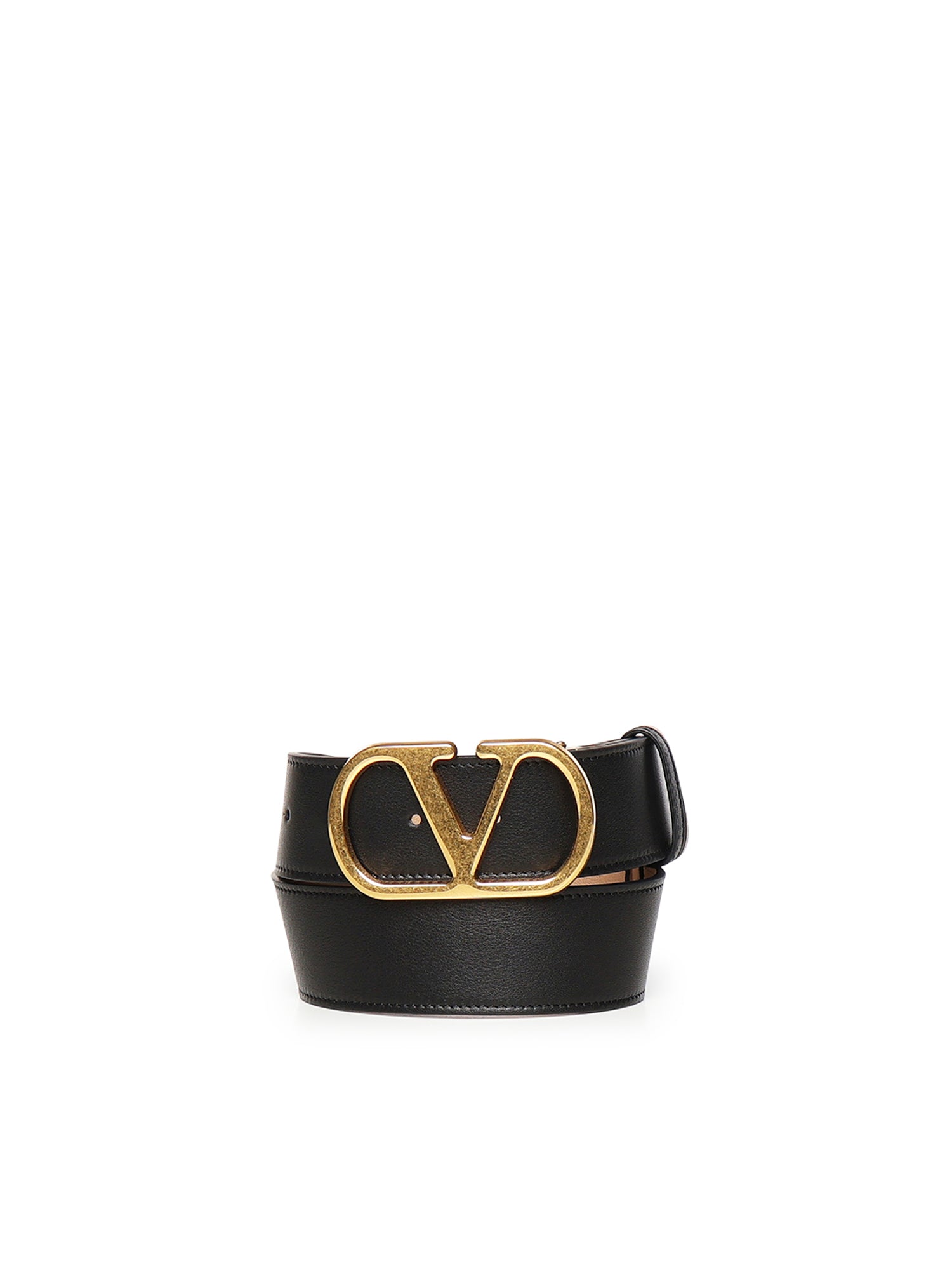 Valentino Garavani Belts Black/rose Sand Calfskin