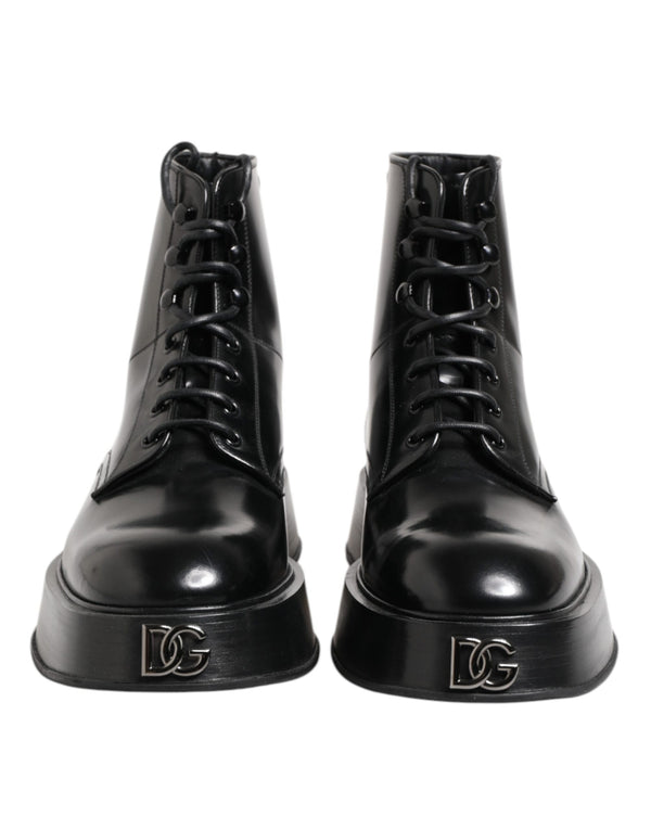 Dolce & Gabbana 100% Calf Leather ankle boot in black