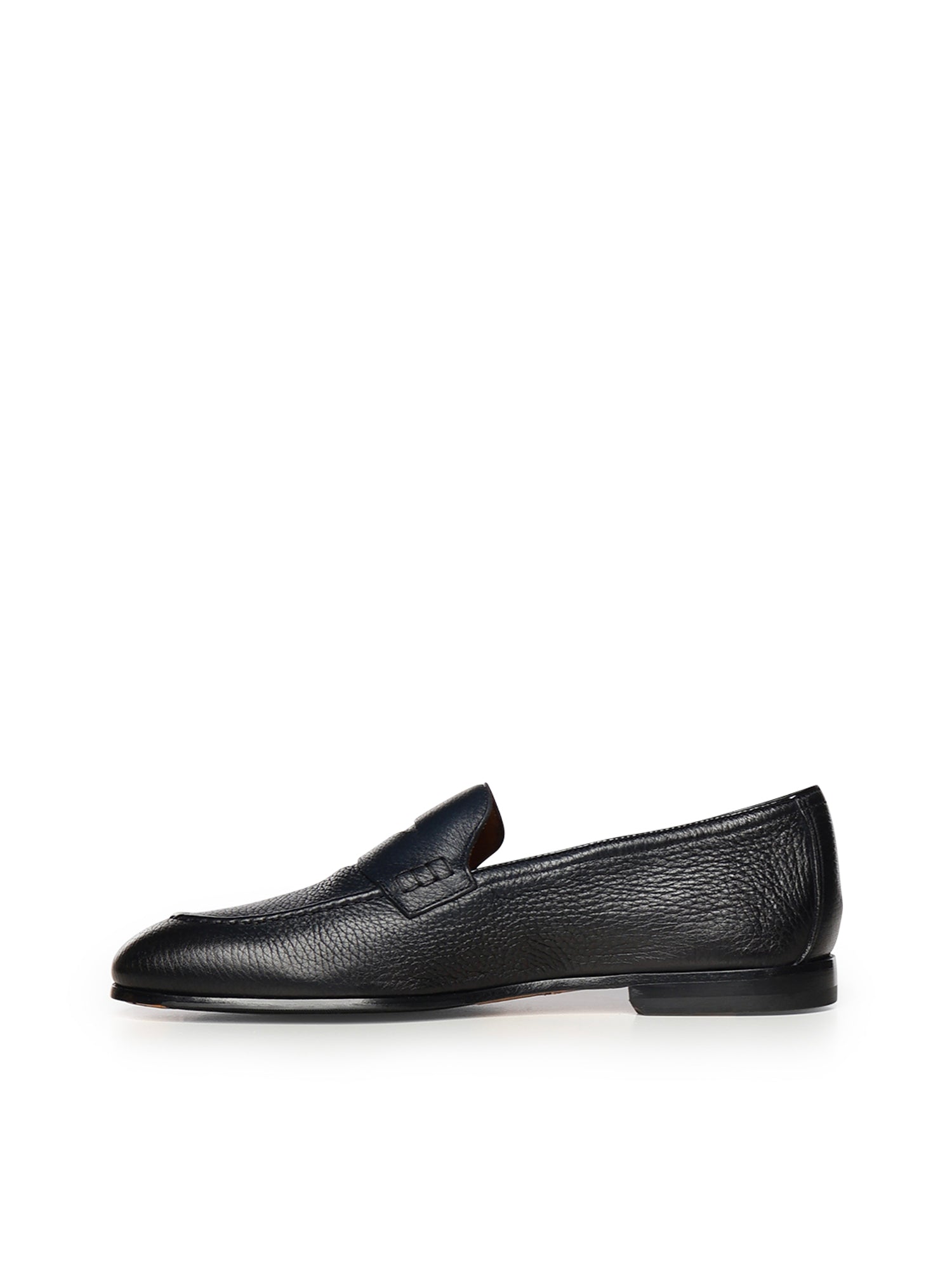 Doucals Flat shoes Blu Nero Tomaia: Pelle Di Vitello