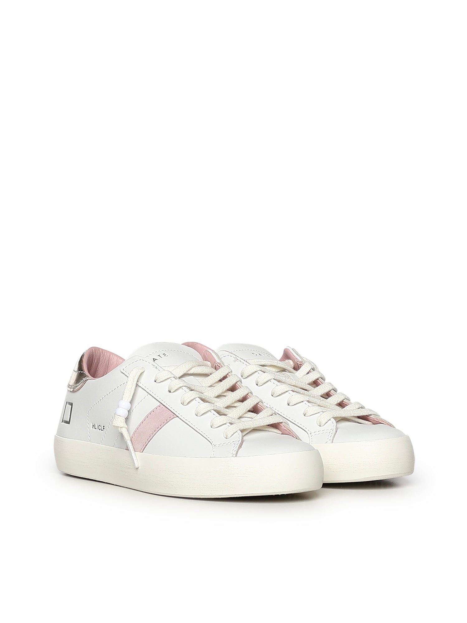 D.A.T.E. Sneakers White Platinum Cowskin