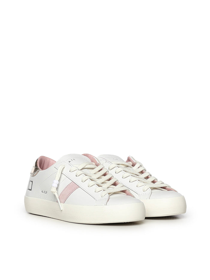 D.A.T.E. Sneakers White Platinum Cowskin