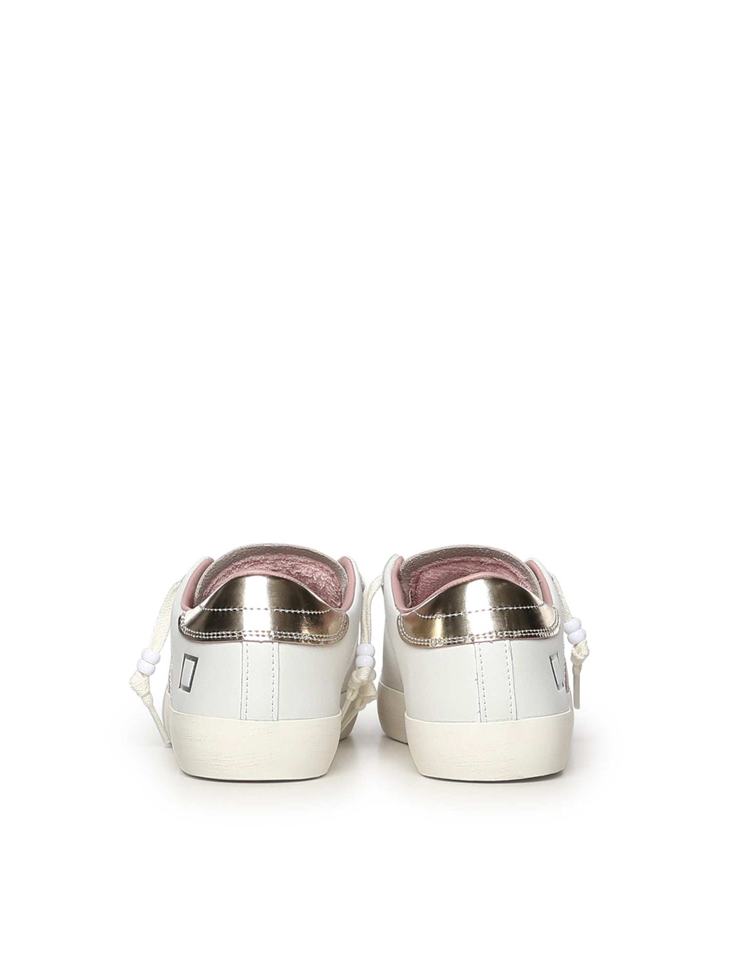 D.A.T.E. Sneakers White Platinum Cowskin