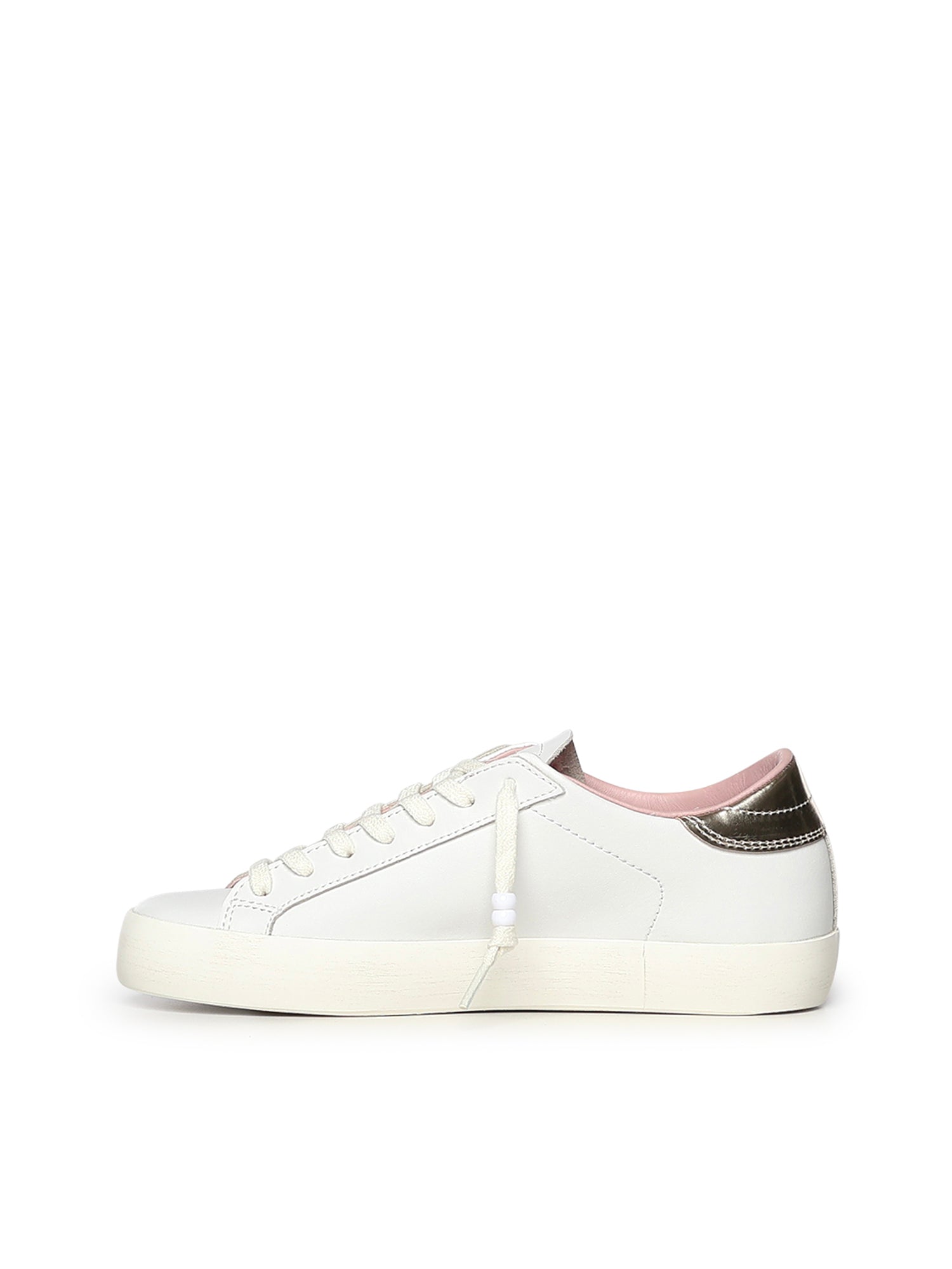 D.A.T.E. Sneakers White Platinum Cowskin