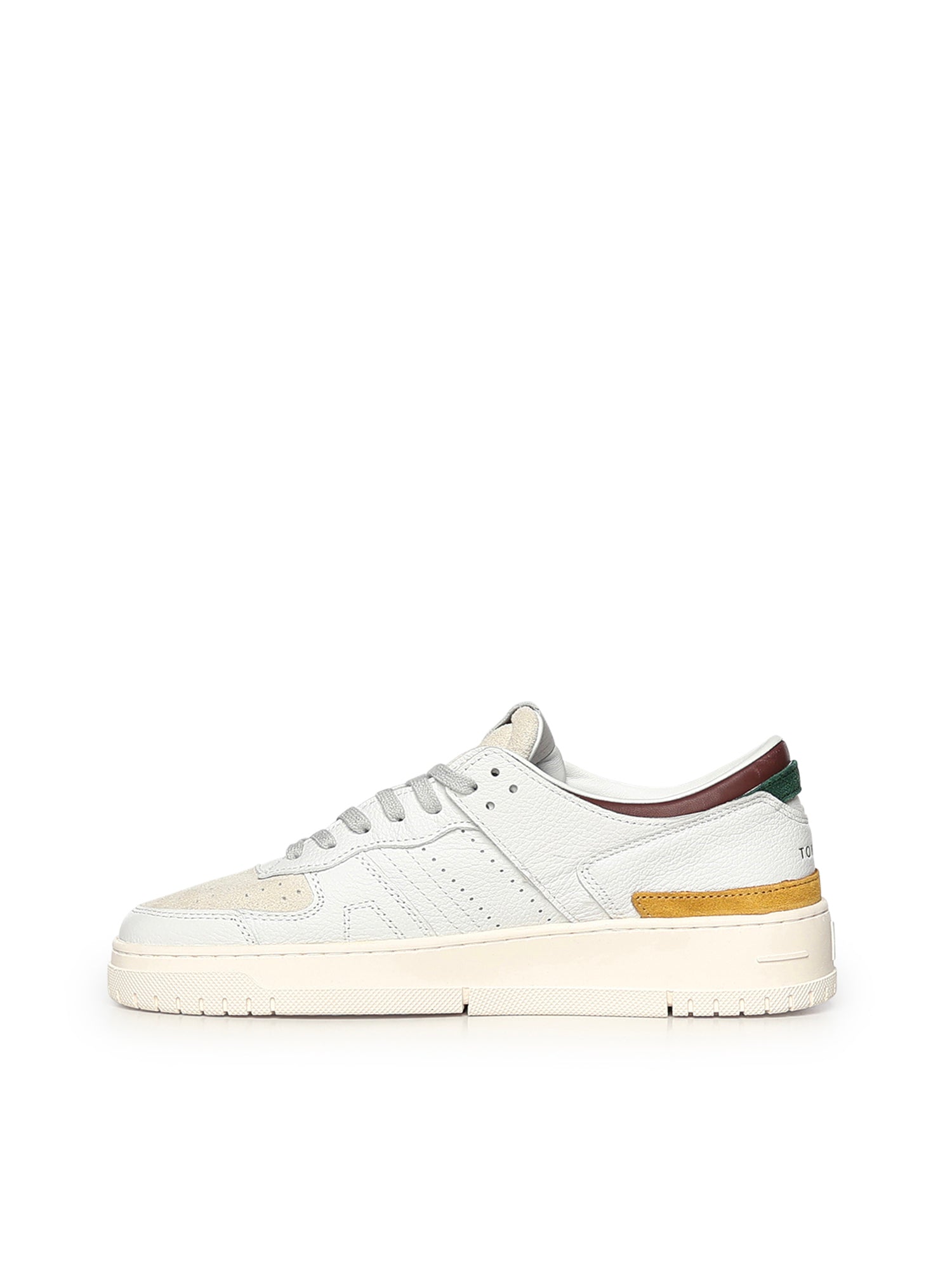 D.A.T.E. Sneakers White Mustard Goatskin