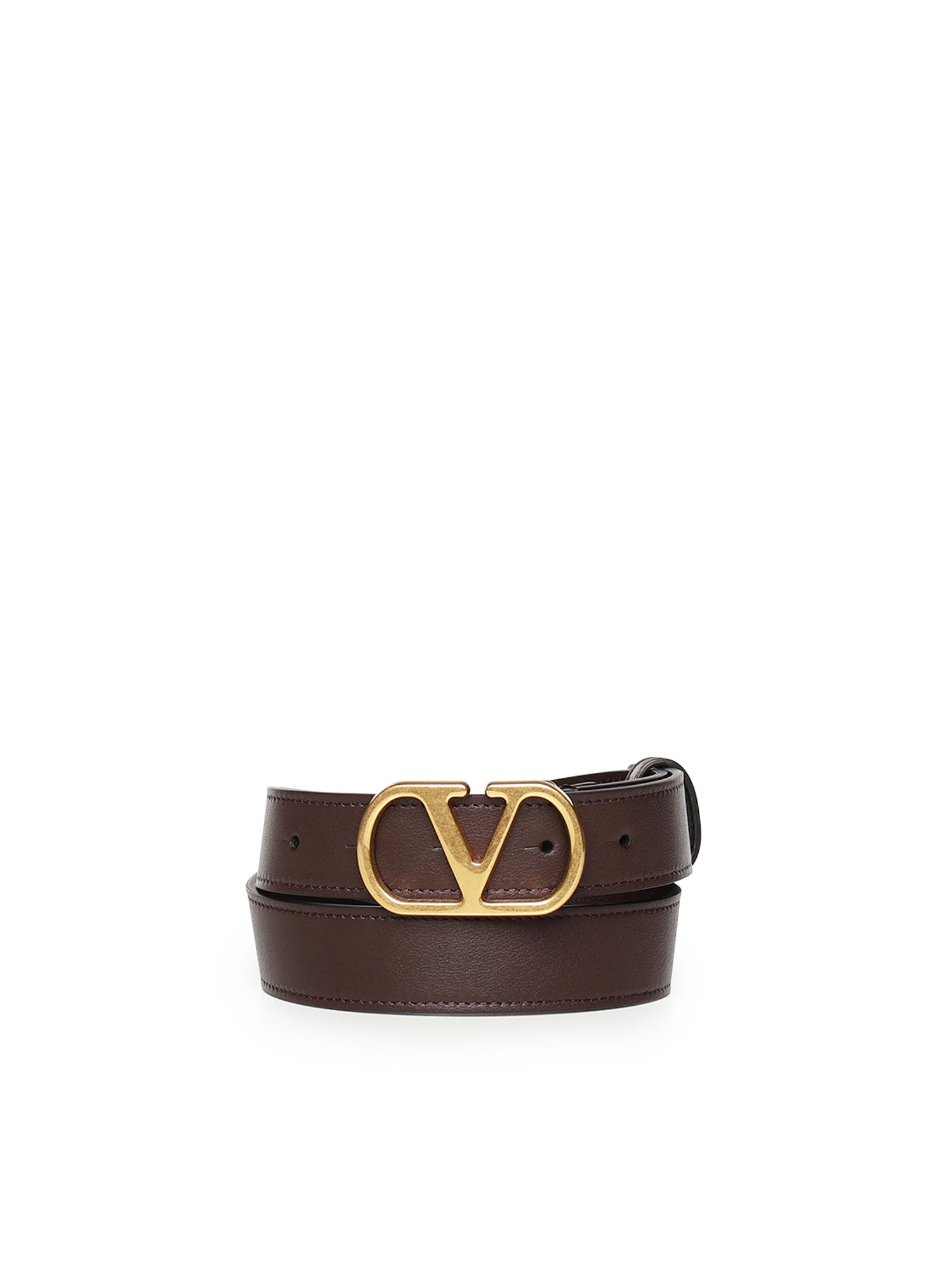 Valentino Garavani Belts Oak Brown Calfskin