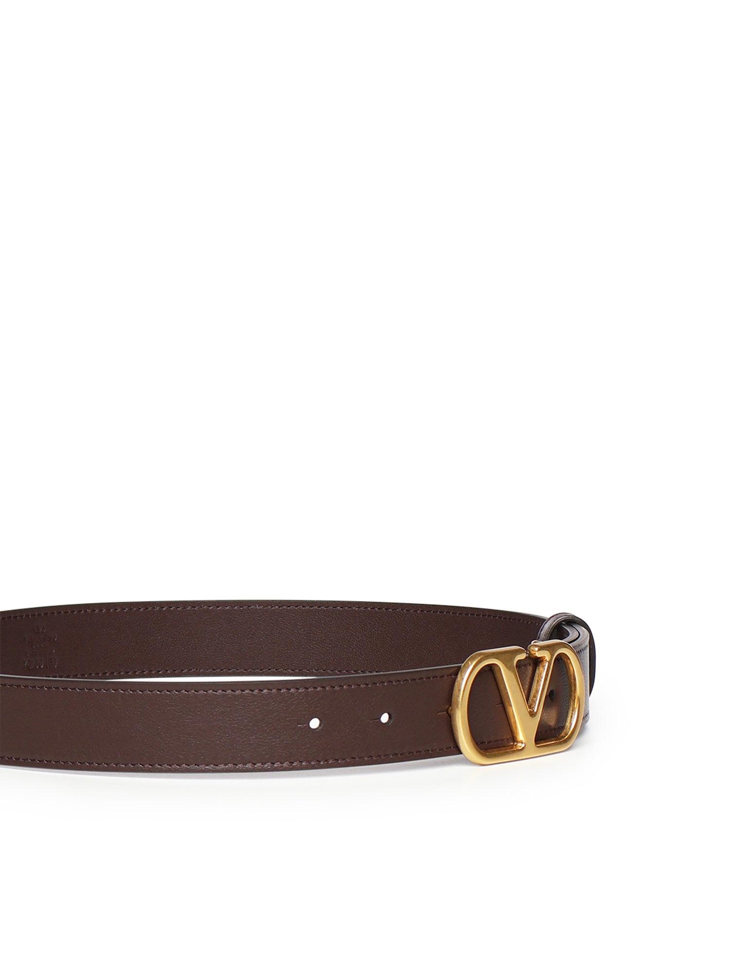 Valentino Garavani Belts Oak Brown Calfskin