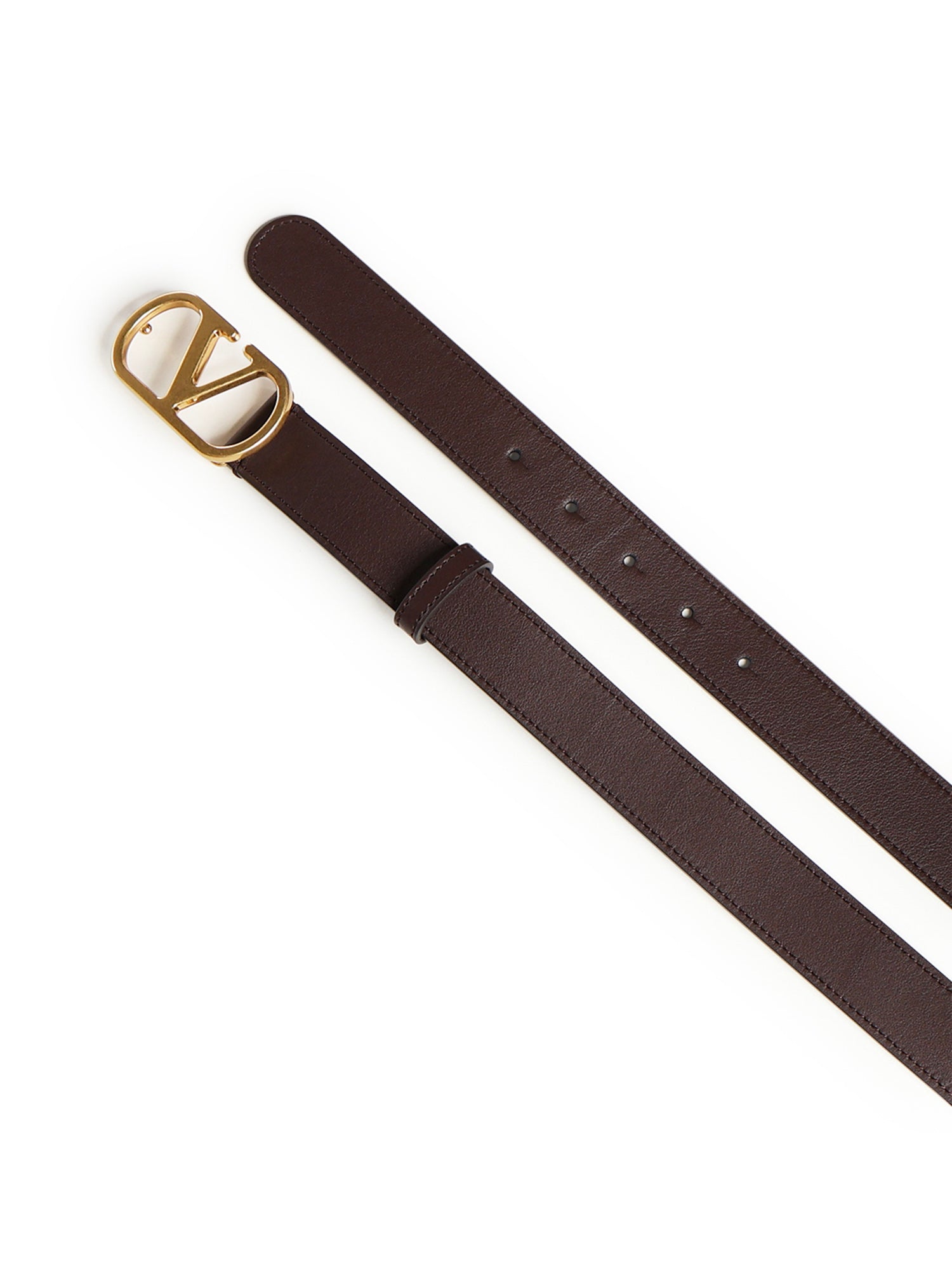 Valentino Garavani Belts Oak Brown Calfskin