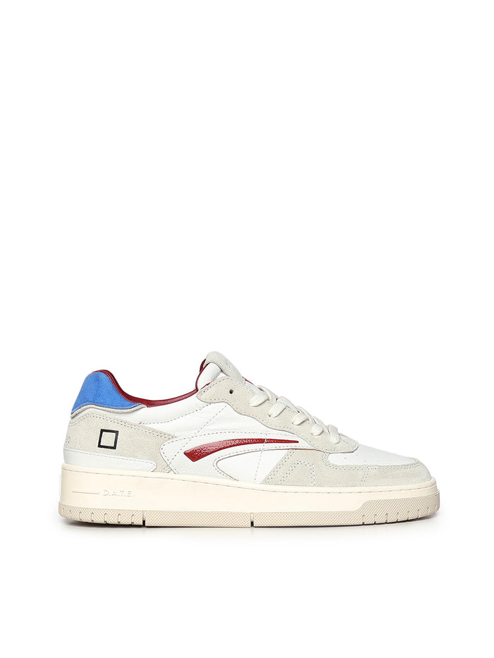 D.A.T.E. Sneakers White Bluette Cowskin