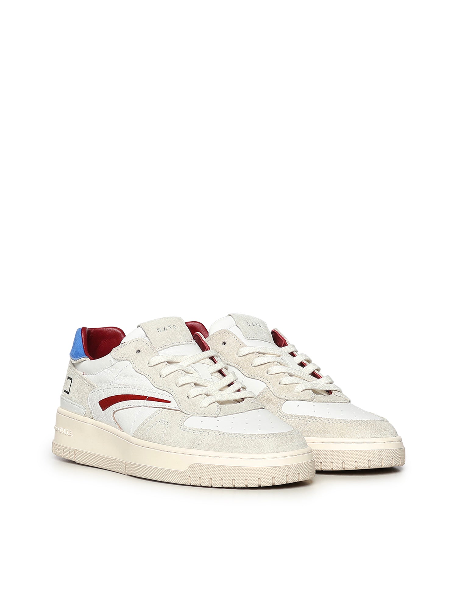 D.A.T.E. Sneakers White Bluette Cowskin