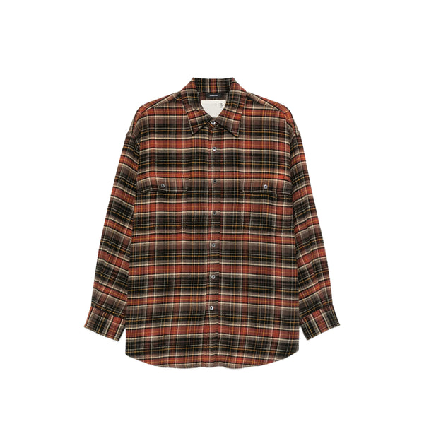 Plaid Cotton Shirt Black