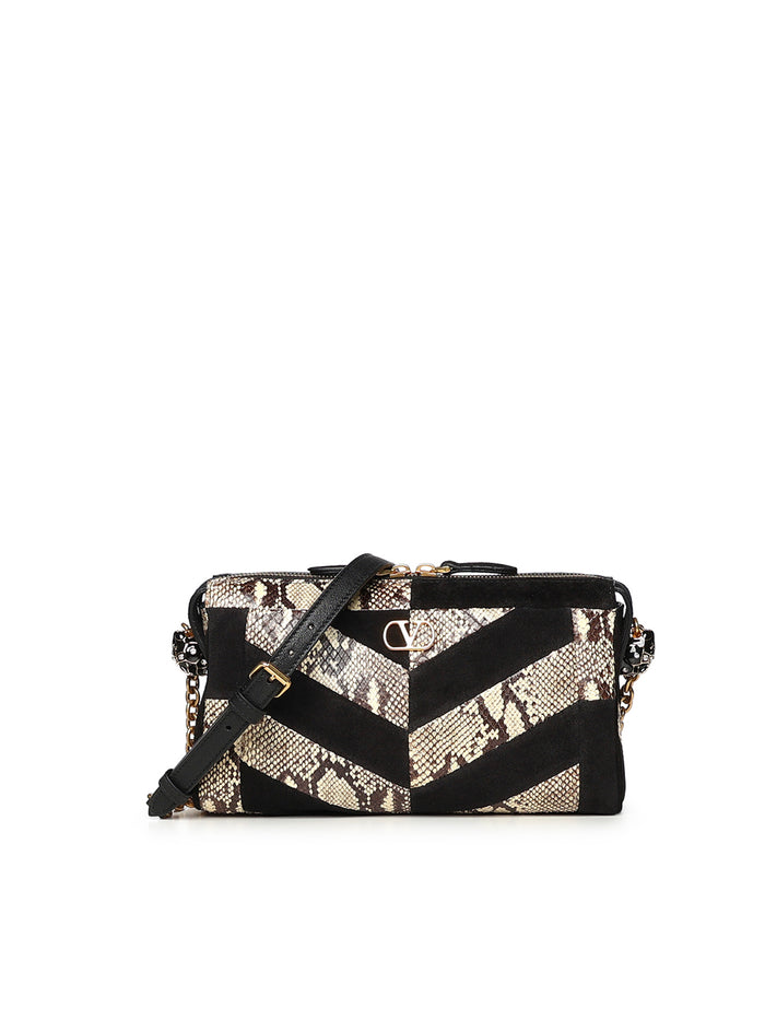 Valentino Garavani Bags Beige Python/suede