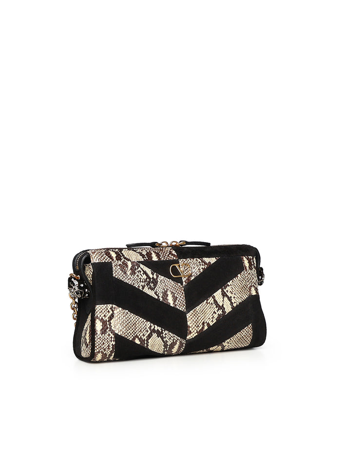 Valentino Garavani Bags Beige Python/suede