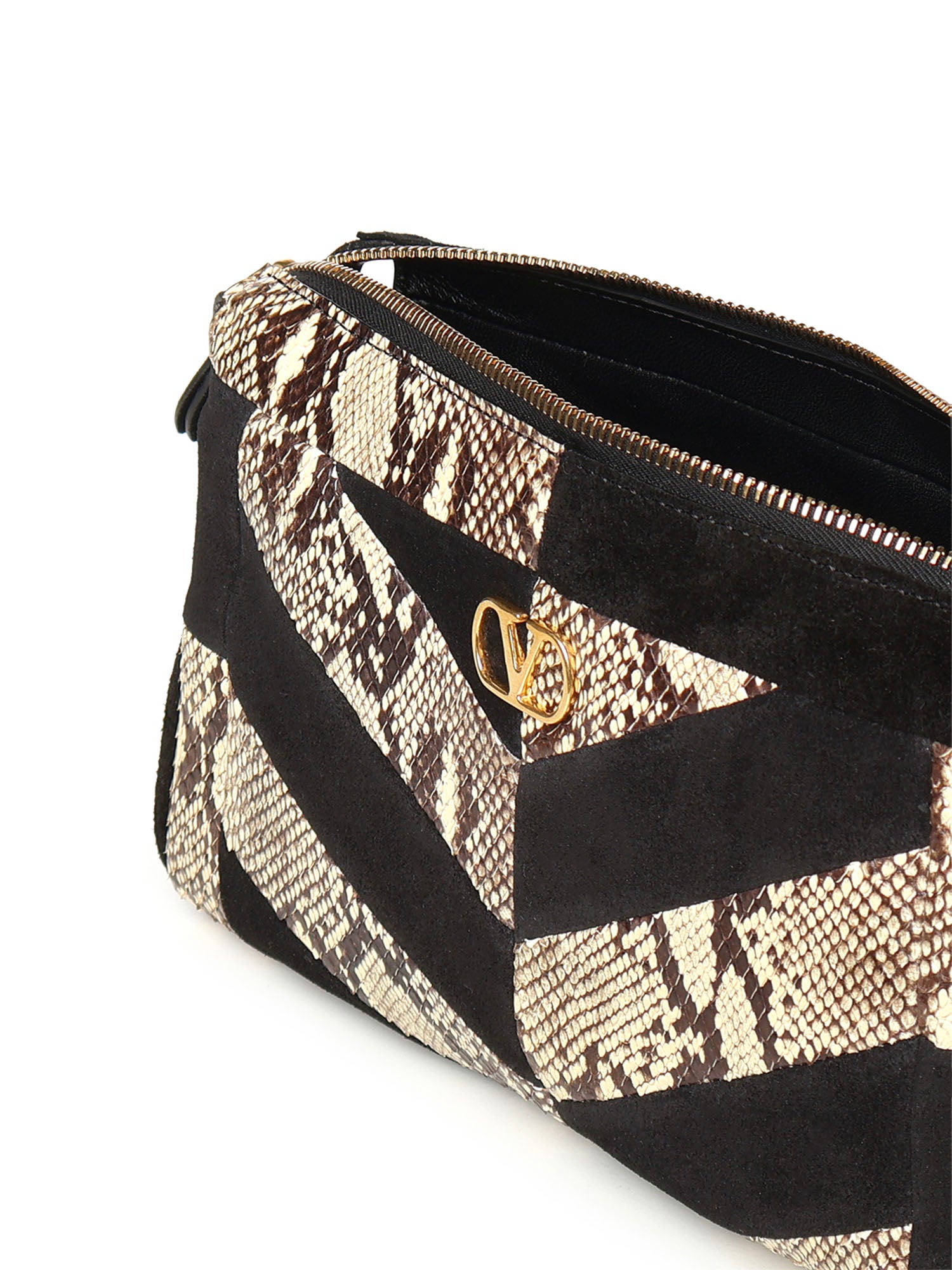 Valentino Garavani Bags Beige Python/suede