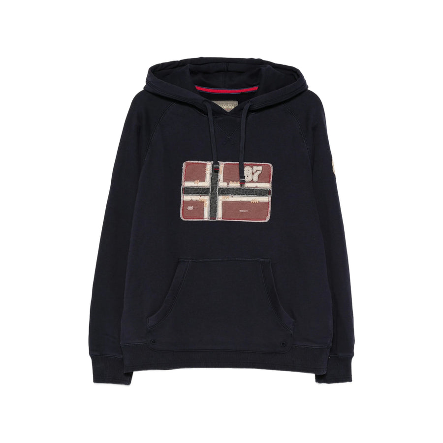 Sweatshirt Blue Cotton Sweater