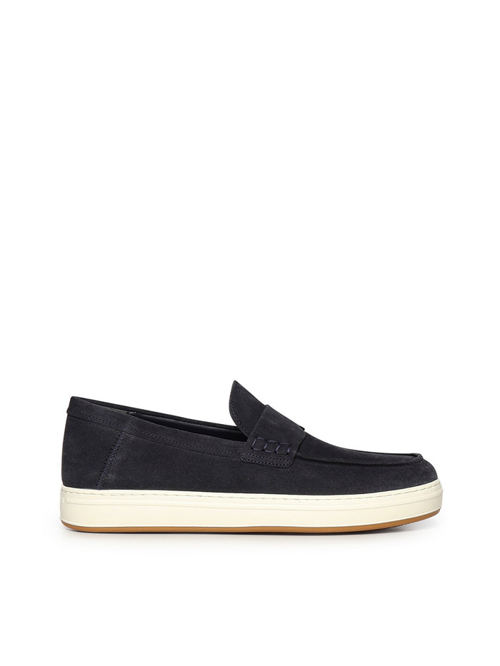 Hogan Flat shoes Blue Suede