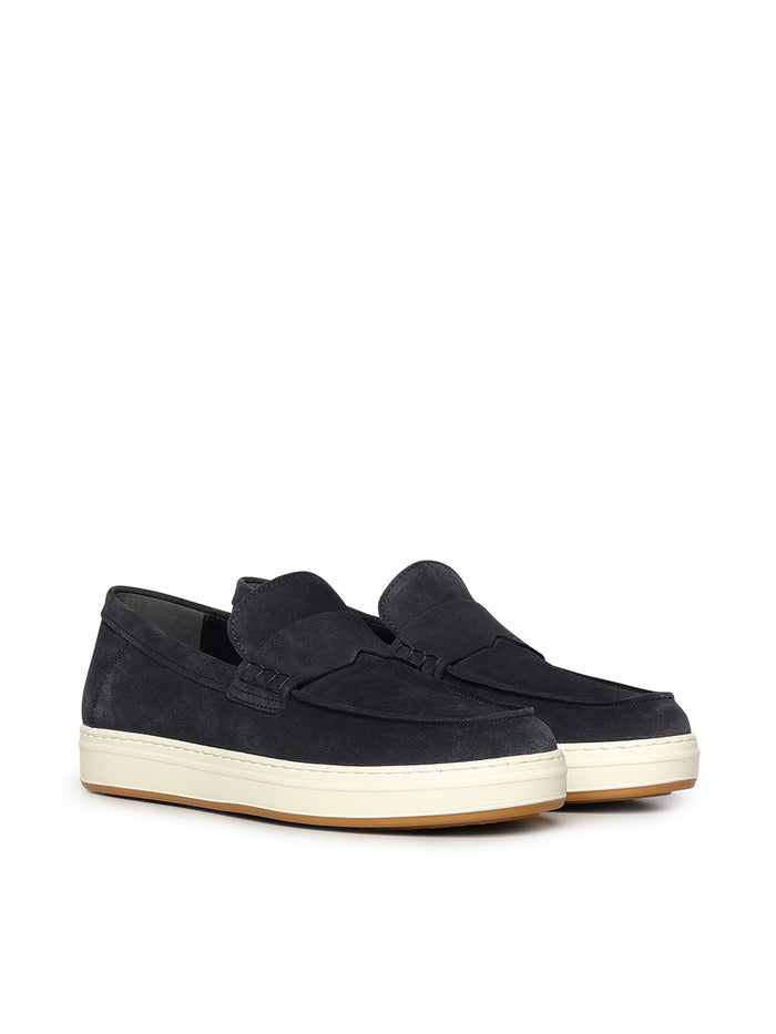 Hogan Flat shoes Blue Suede