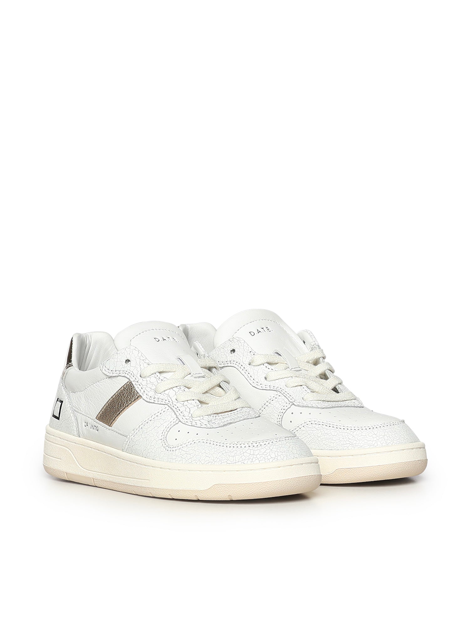 D.A.T.E. Sneakers White-platinum Goatskin