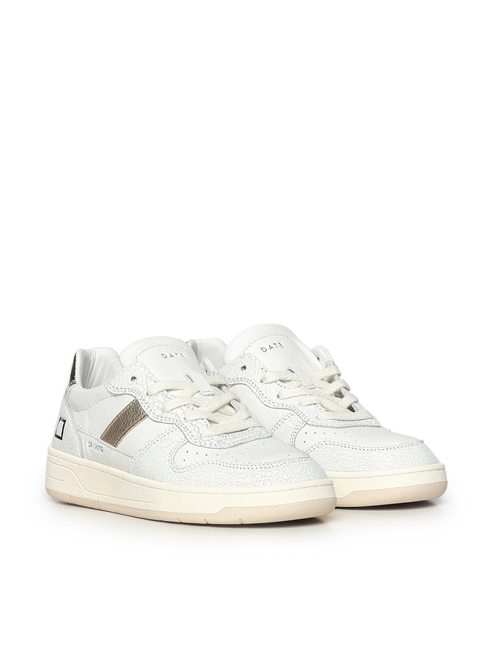 D.A.T.E. Sneakers White-platinum Goatskin