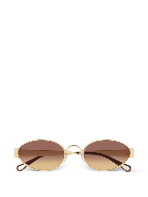 Chloé - Ch0355s002 Shiny Classic Gold Chl Métal Sunglasses