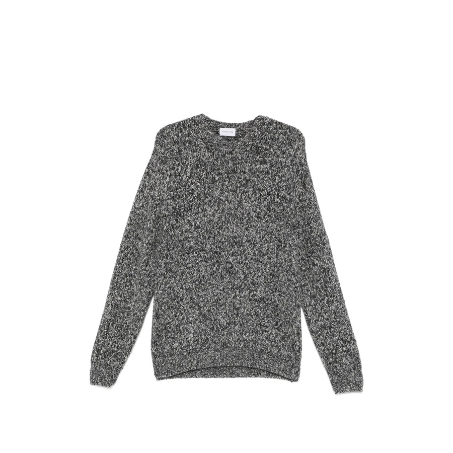 Crew Neck Sweater Grey Marl Alpaca