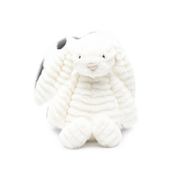 Plush Bunny Bag Charm Neutrals Polyester Accessory