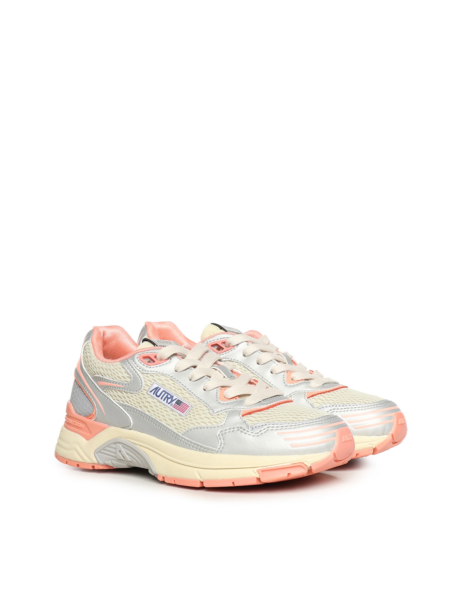 Autry Sneakers Silv/peachp Polyurethane