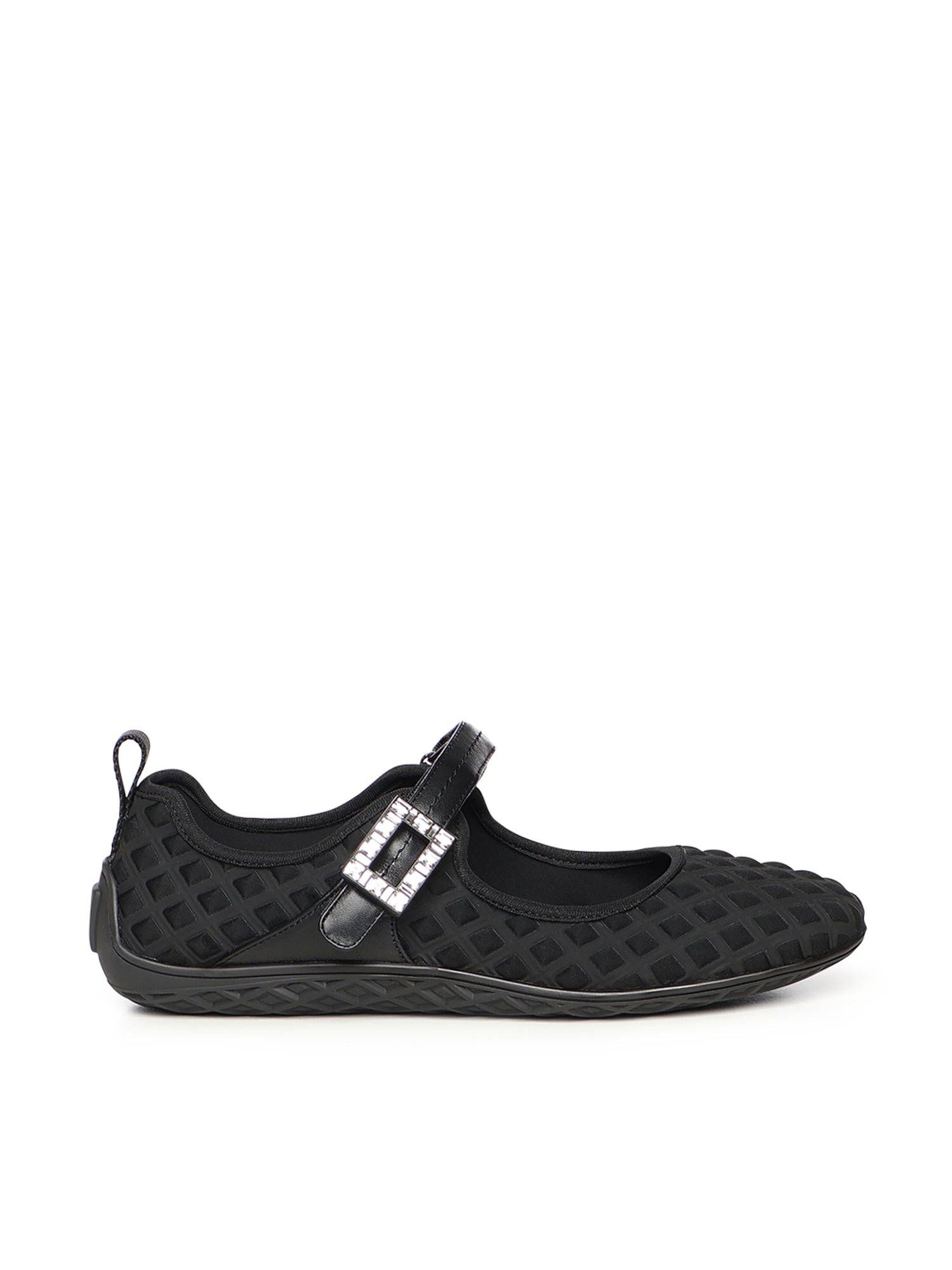 Roger Vivier Flat Shoes Black Polyamide