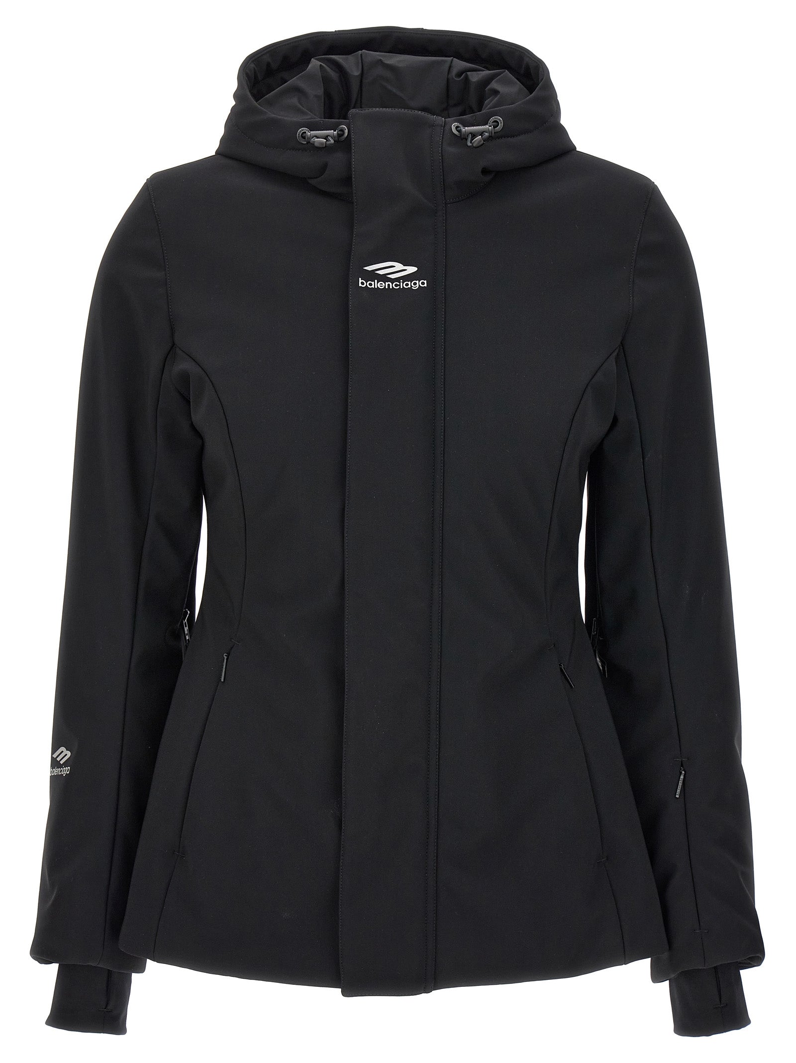 Ski Hourglass 3B Sports Icon parka Black Nylon Polyester Elastane Casual Jackets