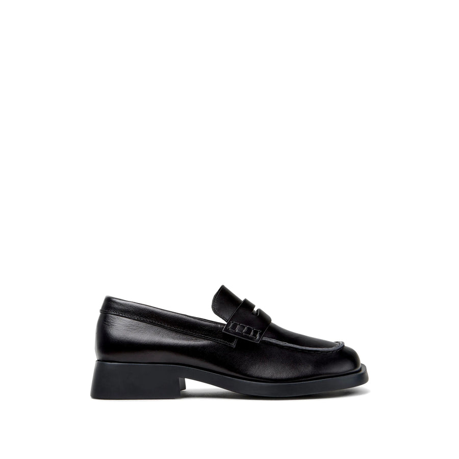 Leather Loafers Black