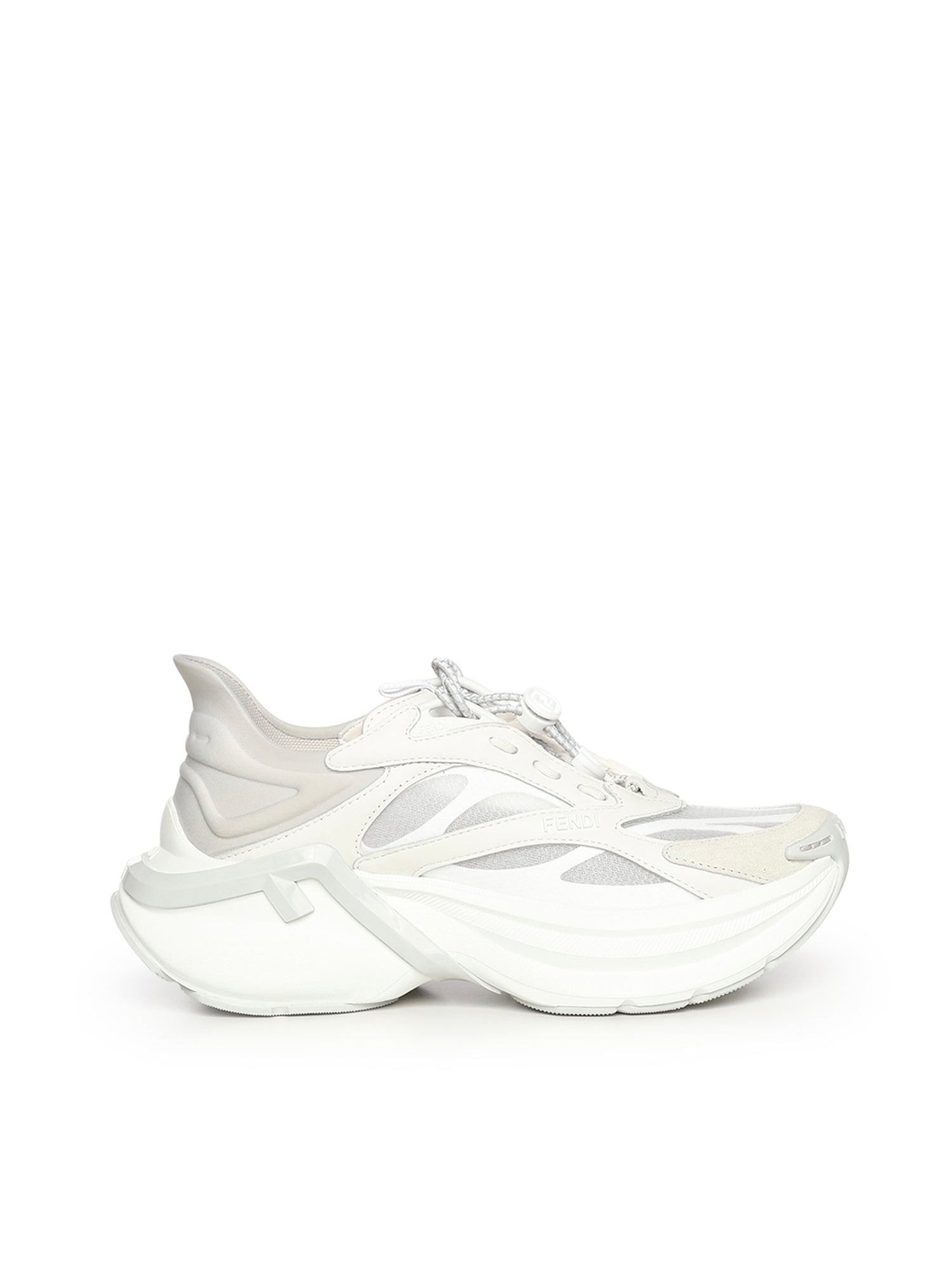 Fendi Sneakers White Calfskin/polyester